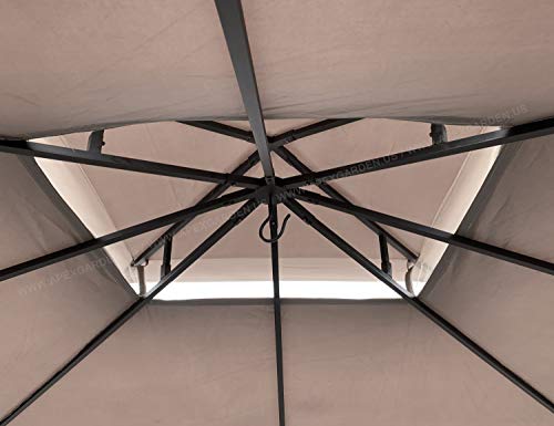 APEX GARDEN Replacement Canopy Top for 10' x 12' Monterey Gazebo #L-GZ288PST-4H / L-GZ288PST-4D