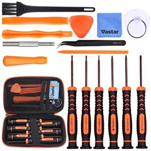 vastar 17pcs triwing screwdriver set for nintendo - full professional screwdriver bit repair tool kit with s2 steel for nintendo new 3ds/2ds xl/nes/snes classic (2017)/nintendo nds/nds