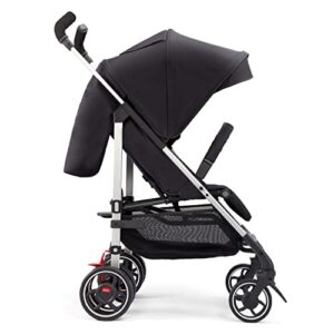 Diono Flexa Umbrella Stroller from Infant to Toddler, Freestanding Slim Fold, Lightweight Umbrella Stroller with Canopy, XL Storage Basket, Black Midnight