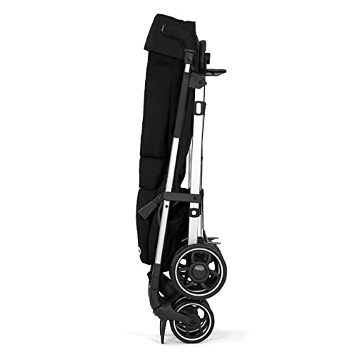 Diono Flexa Umbrella Stroller from Infant to Toddler, Freestanding Slim Fold, Lightweight Umbrella Stroller with Canopy, XL Storage Basket, Black Midnight