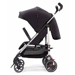 Diono Flexa Umbrella Stroller from Infant to Toddler, Freestanding Slim Fold, Lightweight Umbrella Stroller with Canopy, XL Storage Basket, Black Midnight