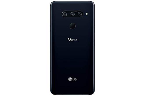 LG V40 ThinQ 64GB GSM Unlocked (AT&T/T-Mobile) 5-Camera Smartphone w/ 6.4" QHD+ Display - Aurora Black (Renewed)