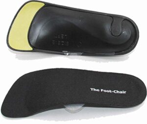 slim dress shoe orthotics/insoles with adjustable arch height by footchair. relieve plantar fasciitis and other foot pain. ((women's 7-8.5 / men's 5-6.5))