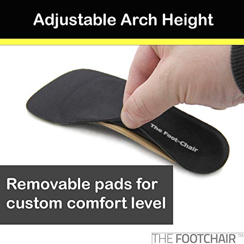 Slim Dress Shoe Orthotics/Insoles with Adjustable Arch Height by FootChair. Relieve Plantar Fasciitis and Other Foot Pain. ((Women's 7-8.5 / Men's 5-6.5))