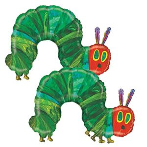 Set of 2 The Very Hungry Caterpillar Eric Carle Jumbo 43" Foil Party Balloons