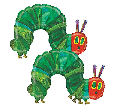 Set of 2 The Very Hungry Caterpillar Eric Carle Jumbo 43" Foil Party Balloons