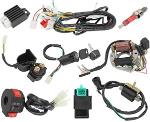 leimo kparts complete electrics stator coil cdi wiring harness for 4 stroke atv klx 50cc 70cc 110cc 125cc-atv wiring harness