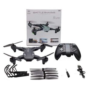 VISUO XS816 4k Drone with Camera Live Video, Teeggi WiFi FPV RC Quadcopter with 4k Camera Foldable Drone for Beginners - Altitude Hold Headless Mode One Key Off/Landing APP Control Long Flight Time