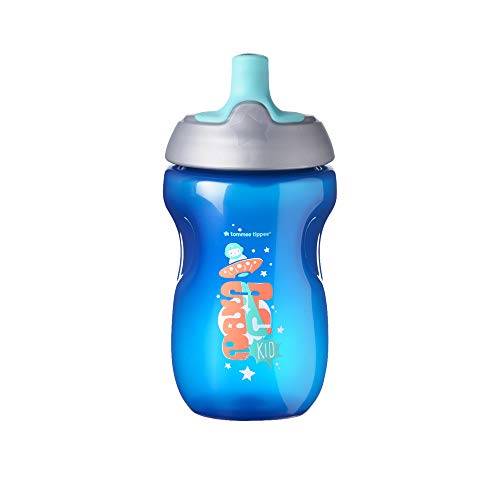 Tommee Tippee Sportee Toddler Sports Sippy Cup | Spill-Proof, BPA-Free – 12+ months, 10oz, 3 Count