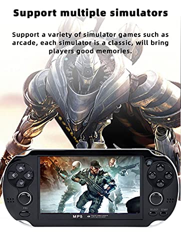 CZT 4.3 inch 8GB Double Joystick Handheld Game Console Build in 2000 Games Video Game Console Support Multiple simulators Portable Games MP4 Player TV Out