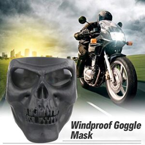 Flantor Motorcycle Goggle Skull Face Mask for Airsoft Paintball Motor Racing Polarized Lens