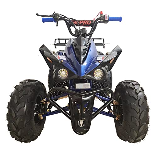 X-PRO 125cc ATV Quad 4 Wheeler ATVs 125cc ATVs Quads Youth 4 Wheelers，Blue