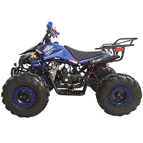 X-PRO 125cc ATV Quad 4 Wheeler ATVs 125cc ATVs Quads Youth 4 Wheelers，Blue