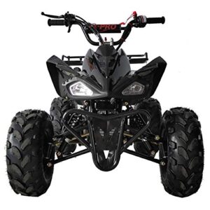 X-Pro 125cc ATV 4 Wheels Wheelers Quad 125 ATV Quads with LED Lights, Big 19"/18" Tires,Black