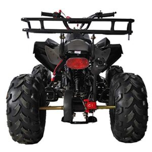 X-Pro 125cc ATV 4 Wheels Wheelers Quad 125 ATV Quads with LED Lights, Big 19"/18" Tires,Black