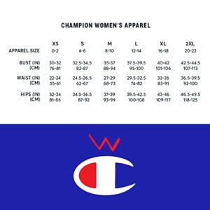 Champion Windbreaker, Packable, Wind and Water-Resistant Jacket for Women, Black Small Script, Medium