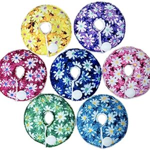 cutie button pads 5 pack gtube pads flowers bamboo organic extra soft backing