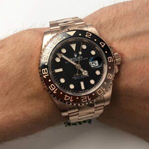 Rolex GMT-Master II Automatic Men's 18kt Everose Gold Oyster Coke Bezel Watch 126715BKSO