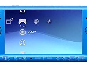 Sony PSP Slim and Lite 3000 Series Handheld Gaming Console with 2 Batteries (Blue)(Renewed)