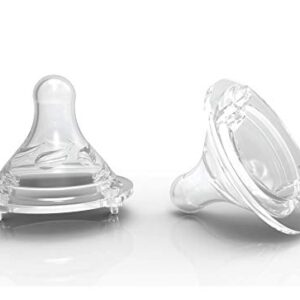 Avima Newborn Baby Bottle Starter Set. Anti-Colic Wide Neck Bottles with Slow and Medium Flow Nipples. 22 Piece Set