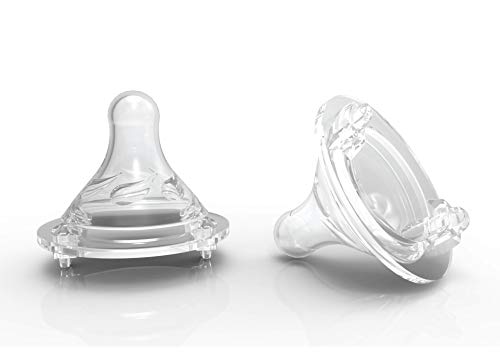 Avima Newborn Baby Bottle Starter Set. Anti-Colic Wide Neck Bottles with Slow and Medium Flow Nipples. 22 Piece Set