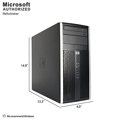 HP Elite 8300 Tower Desktop (Intel Quad Core i5 3.20GHz, 16GB RAM, 2TB HDD, 120GB SSD, Windows 10 Professional, WiFi, HDMI, Bluetooth) (Renewed)