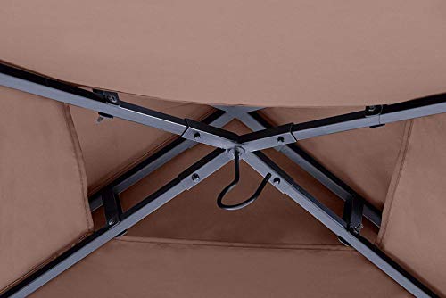 MASTERCANOPY Grill Gazebo Replacement Canopy for Model L-GG001PST-F (Brown)