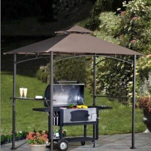 MASTERCANOPY Grill Gazebo Replacement Canopy for Model L-GG001PST-F (Brown)