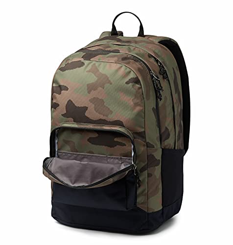 Columbia Unisex Zigzag 30L Backpack, Cypress Camo/Black, One Size