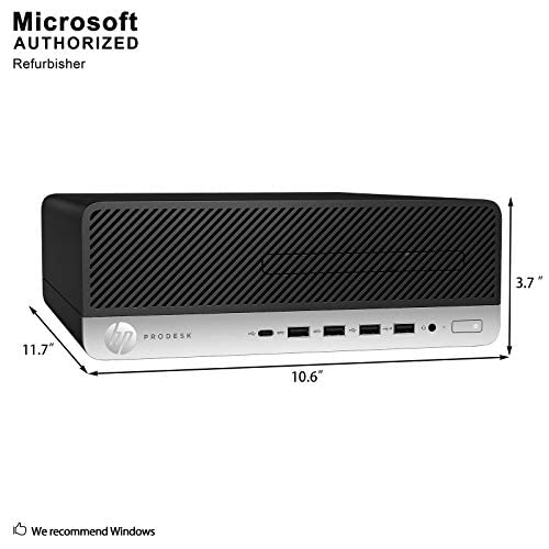 HP Business Desktop ProDesk 600 G3 SFF Computer - Intel Core i5-6500 3.2GHz / 16GB RAM / 512GB SSD/Windows 10 Professional (Renewed)