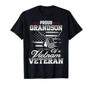 proud grandson of a vietnam veteran t-shirt military shirt