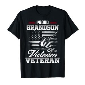 Proud Grandson Of A VietNam Veteran T-Shirt Military Shirt