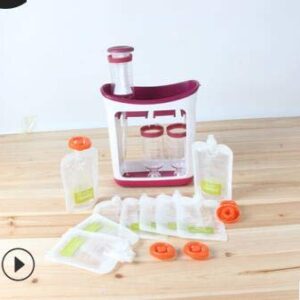 OhhGo Squeeze Station Homemade Infant Baby Fresh Fruit Juice Food Maker with Storage Bags 8.26"x8.66"x3.54"