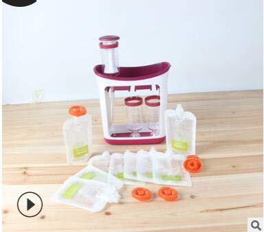 OhhGo Squeeze Station Homemade Infant Baby Fresh Fruit Juice Food Maker with Storage Bags 8.26"x8.66"x3.54"