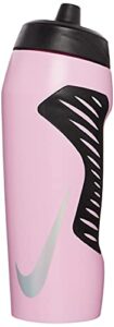 nike unisex's hyperfuel water bottle, pink rise/black/black/irid, one size