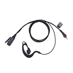 ks k-storm clp1010 earpiece surveillance walkie talkie headset compatible with motorola clp1060 on-site business radios, replace hkln4436a hkln4455 hkln4487 hkln4603 headset