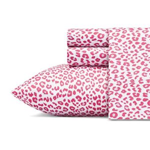 betsey johnson - full sheets, silky & lightweight bedding, fade & wrinkle resistant (leopard, full)