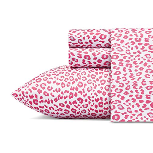 Betsey Johnson - Full Sheets, Silky & Lightweight Bedding, Fade & Wrinkle Resistant (Leopard, Full)