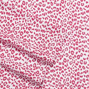 Betsey Johnson - Full Sheets, Silky & Lightweight Bedding, Fade & Wrinkle Resistant (Leopard, Full)