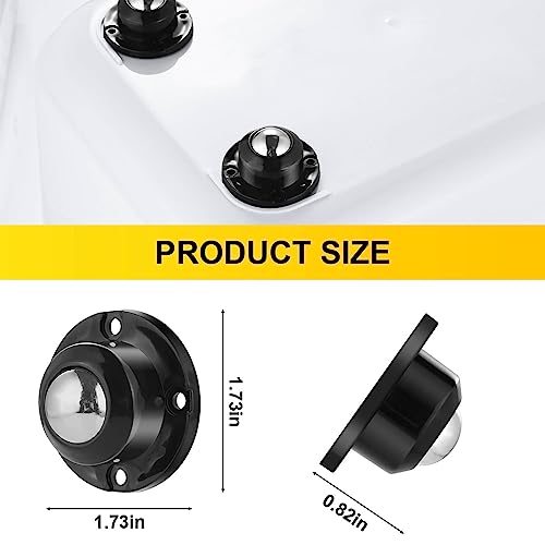 360° Rotation Without Blind Angle Swivel Small Caster Wheels - Upgrade Your Appliances with Self Adhesive Caster Wheels - Set of 4 Mini Wheels for Easy Movement and Maneuverability on Any Surface