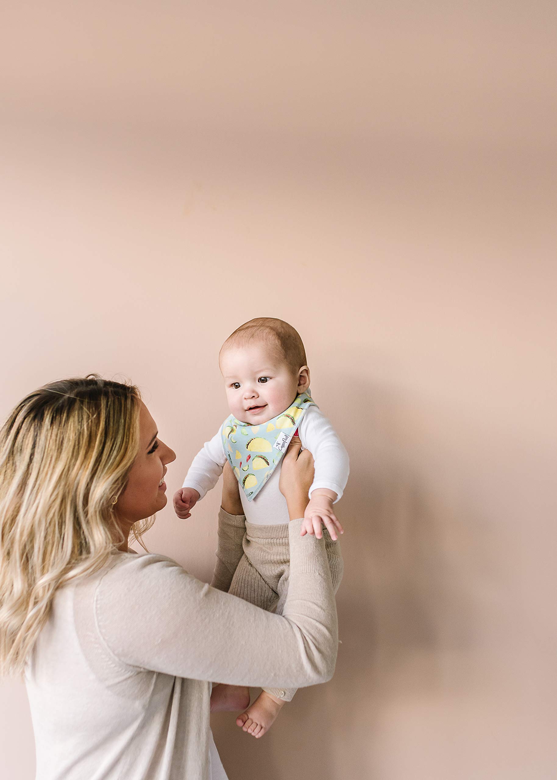 Copper Pearl Baby Bandana Drool Bibs for Drooling and Teething 4 Pack Gift Set “Baja