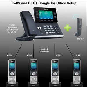 Yealink SIP-T54W IP Touch Screen SIP Phone - Global Teck Bundle with Power Supply and Global Teck Microfiber Cloth (Yealink T54W SIP Phone - Basic Bundle)