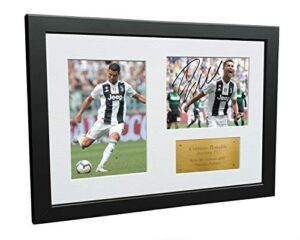 kitbags & lockers 12x8 cristiano ronaldo juventus fc signed autographed photo photograph picture frame soccer a4 gift