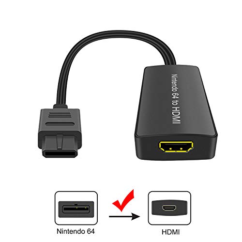 Nintendo64 To HDMI Converter, HD Link Cable N64 To a New HDMI TV, Plug and Play, Restore Game Screen