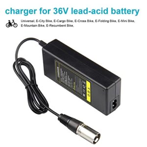 Fancy Buying 44V Charger for 36V 1.5A Battery Razor MX500 MX650, GT GT750, Izip I600 I750 I1000 Mongoose M750 Electric Scooter with 3-Pin Male XLR Connector