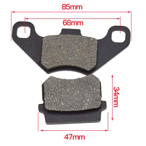 HIAORS Rear Disc Brake Master Cylinder Caliper With Replaced Disc Brake Pad for 50cc 70cc 90cc 110cc 125cc Chinese TaoTao 110cc Peace Motorsports Quad Coolster 3050HD ATV Kids Four Wheeler