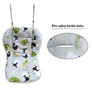 High Chair Cushion, High Chair Pad/seat Cushion/Baby High Chair Cushion,Soft and Comfortable,Light and Breathable,Make The Baby More Comfortable (Grey Background Sheep Pattern)