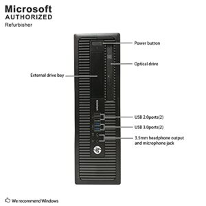 HP Elite 800G1 Desktop Computer Package - Intel Quad Core i5 3.3GHz, 16GB RAM, 240GB SSD 2TB HDD, Windows 10 Pro, Dual 19 inch Monitors, Keyboard, Mouse (Renewed)