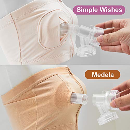 Maymom MyFit Flange Set, Two-Piece Breast Shield (21mm Small) Connector Valve Membrane Compatible with Medela Breast Pumps (Pump in Style Advanced, Lactina, Symphony) Not Original Medela Pump Parts