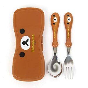 Kids Spoon Fork Set with Case Stainless Steel 304